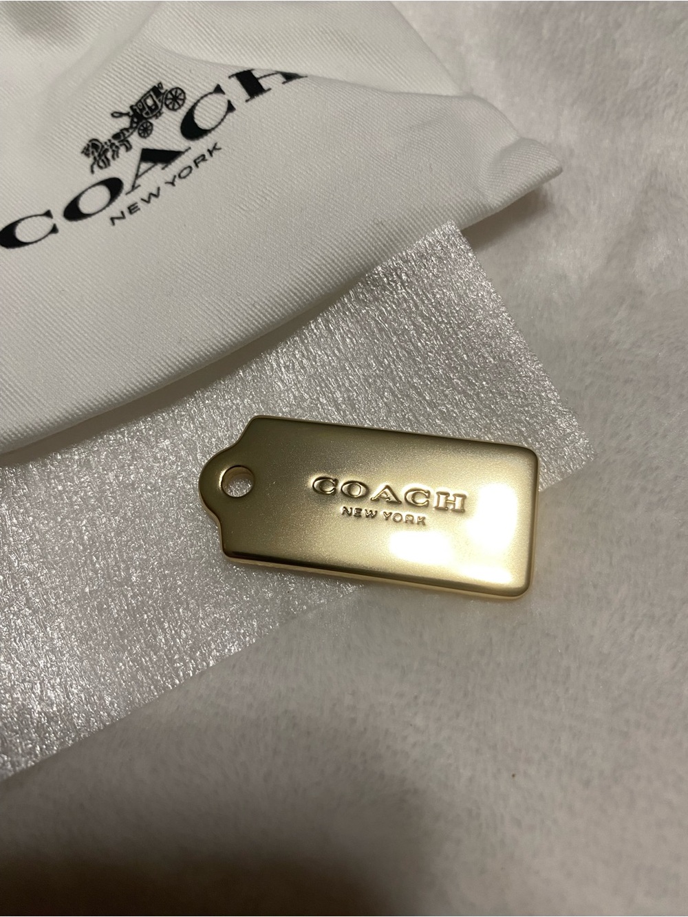 Coach Gold Hangtag